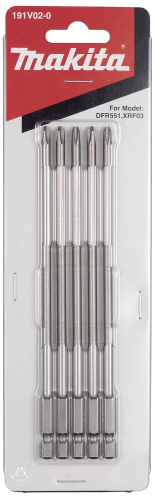 Makita Langbit PH2x155mm 5 Stück 191V02-0 Bit-Set 5St.