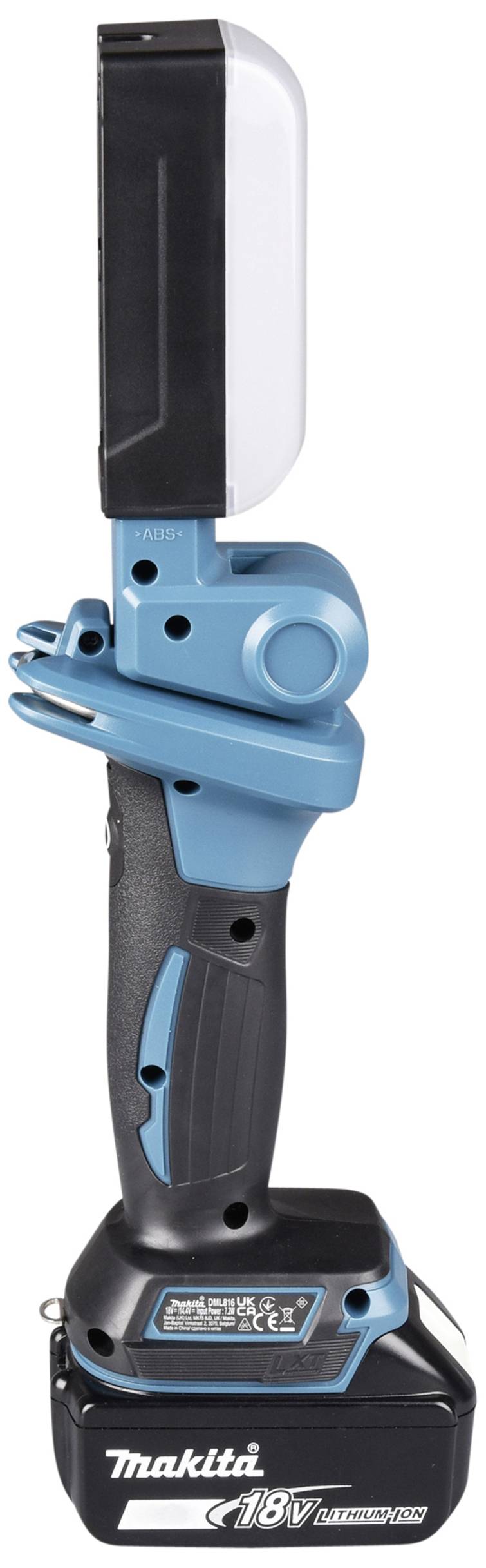 Akkubetriebene Makita Schere mit blauem und schwarzem Gehäuse, geeignet für Kabelbinder oder ähnliche Materialien.