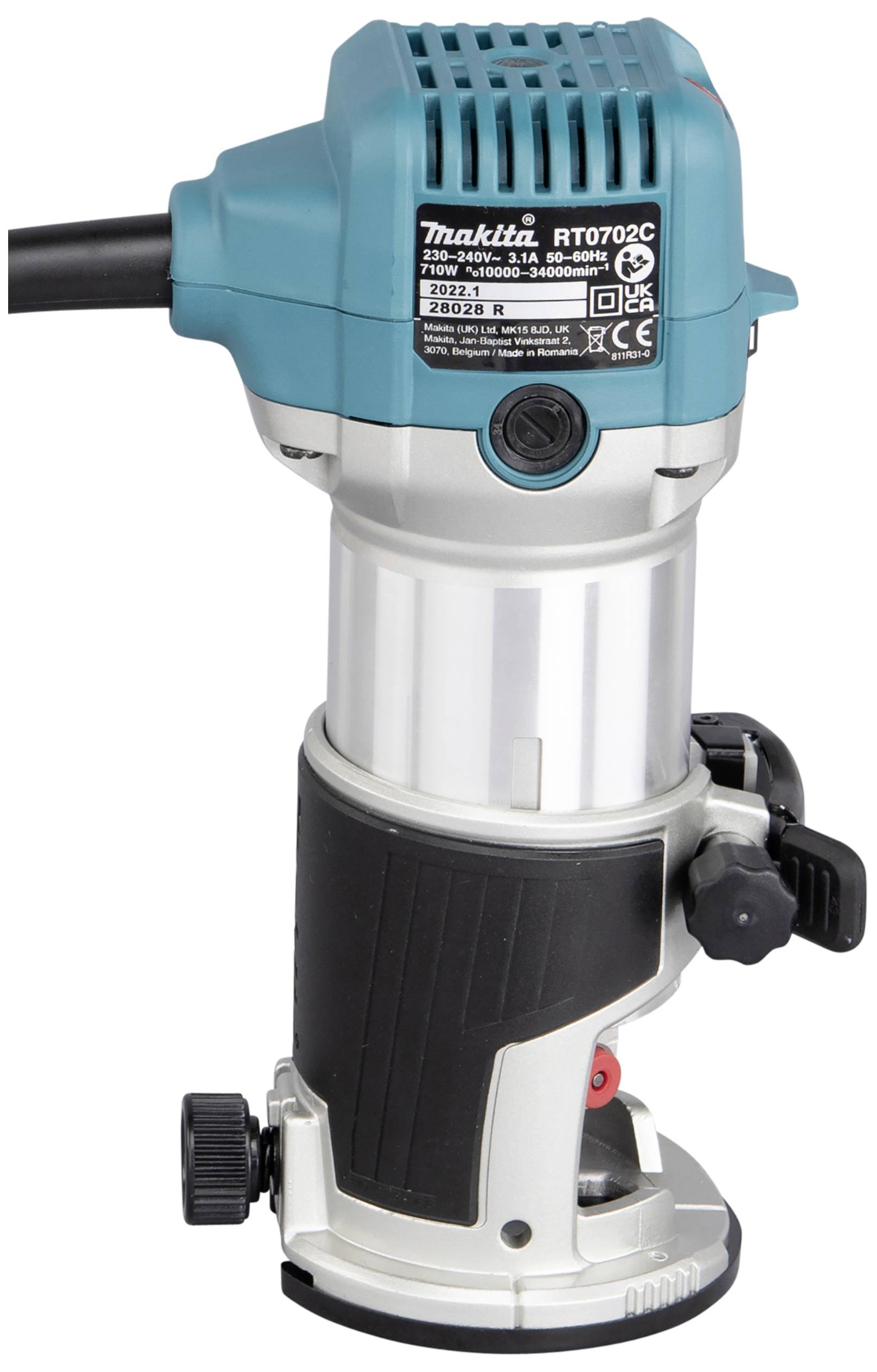 Makita Multifunktionsfräse RT0702CX2J mit Zubehör 710W