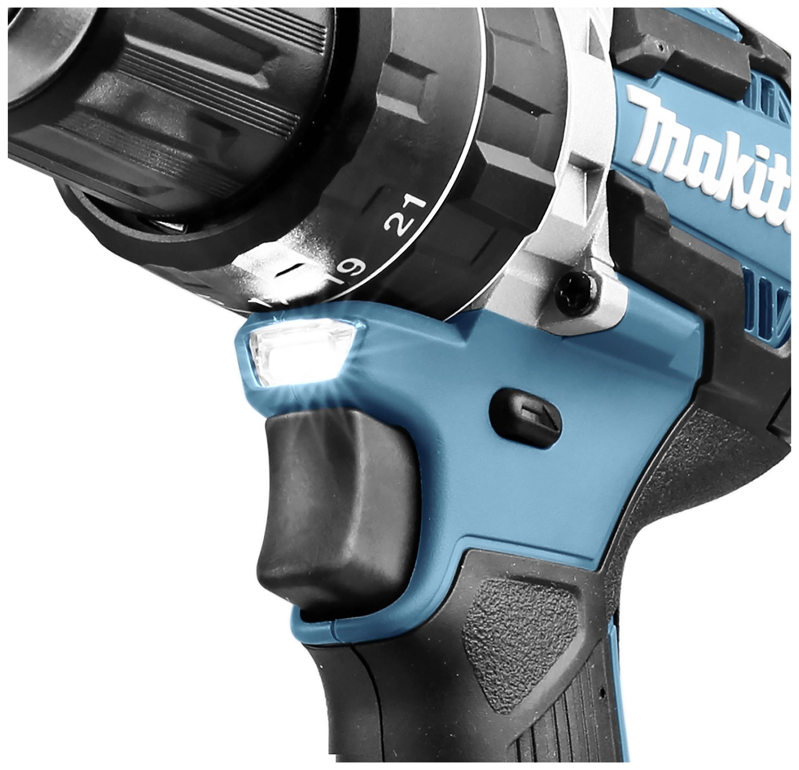 Makita DHP484RGJW 2-Gang-Akku-Schlagbohrschrauber inkl. Akku, inkl. 2. Akku, inkl. Ladegerät