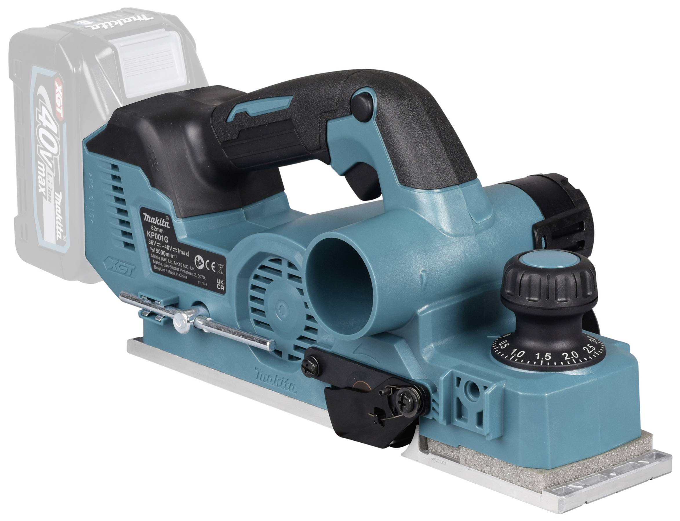 Makita KP001GZ Akku-Hobel ohne Akku, ohne Ladegerät Hobel-Breite: 82mm Falztiefe (max.): 50mm