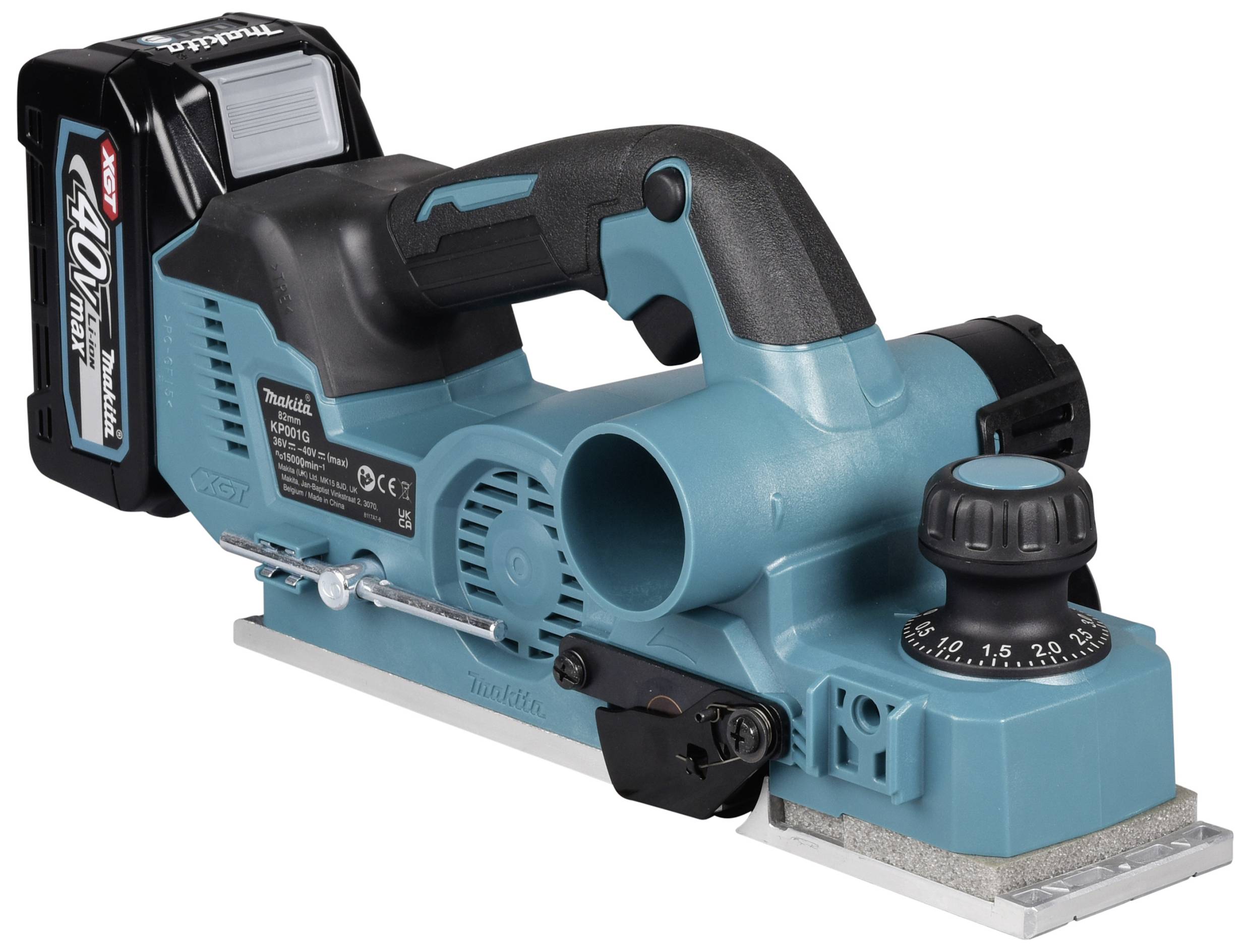 Makita KP001GZ Akku-Hobel ohne Akku, ohne Ladegerät Hobel-Breite: 82 mm Falztiefe (max.): 50 mm