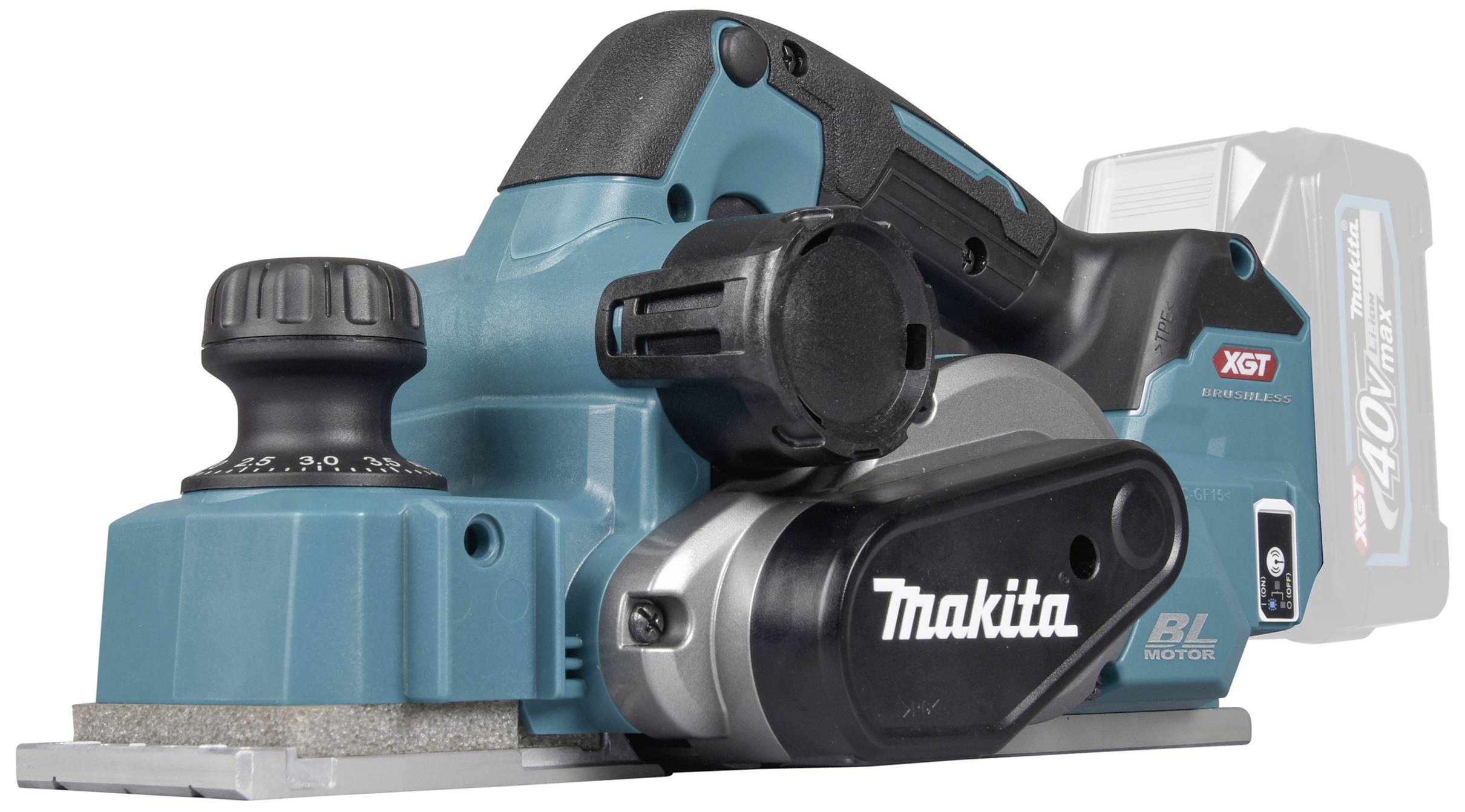 Makita KP001GZ Akku-Hobel ohne Akku, ohne Ladegerät Hobel-Breite: 82mm Falztiefe (max.): 50mm