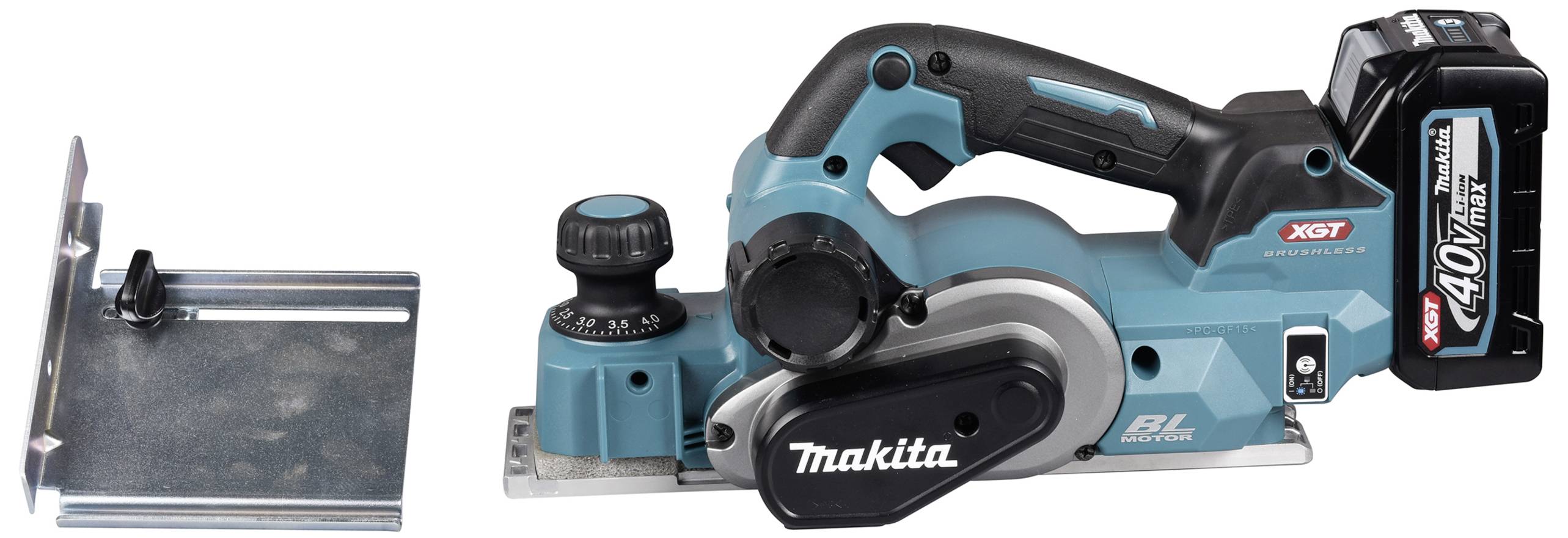 Makita KP001GZ Akku-Hobel ohne Akku, ohne Ladegerät Hobel-Breite: 82mm Falztiefe (max.): 50mm