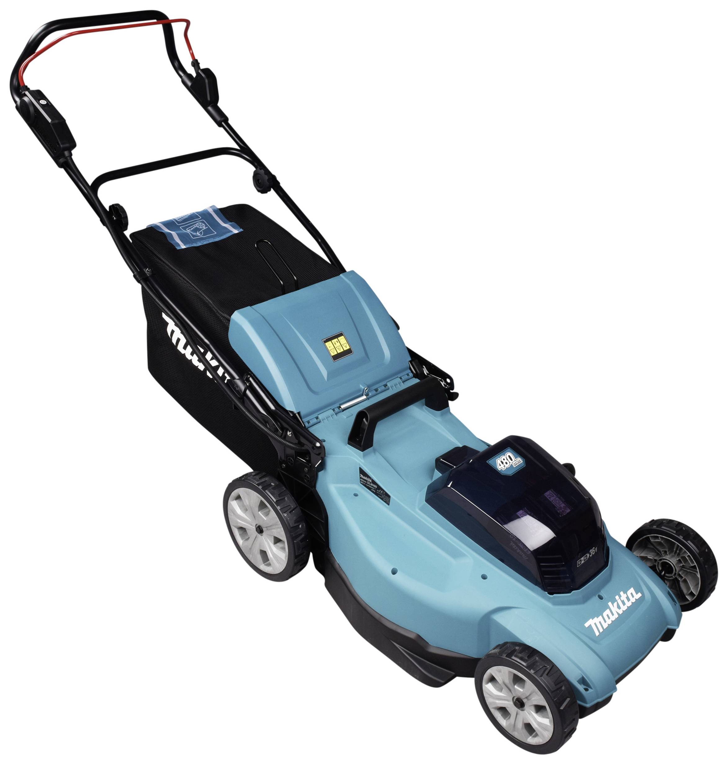 Makita DLM480PT2 Akku Rasenmäher inkl. Akku, inkl. 2. Akku, inkl. Ladegerät 2 x 18 V Schnittbreite (max.) 48 cm Geeignet für 650 m²