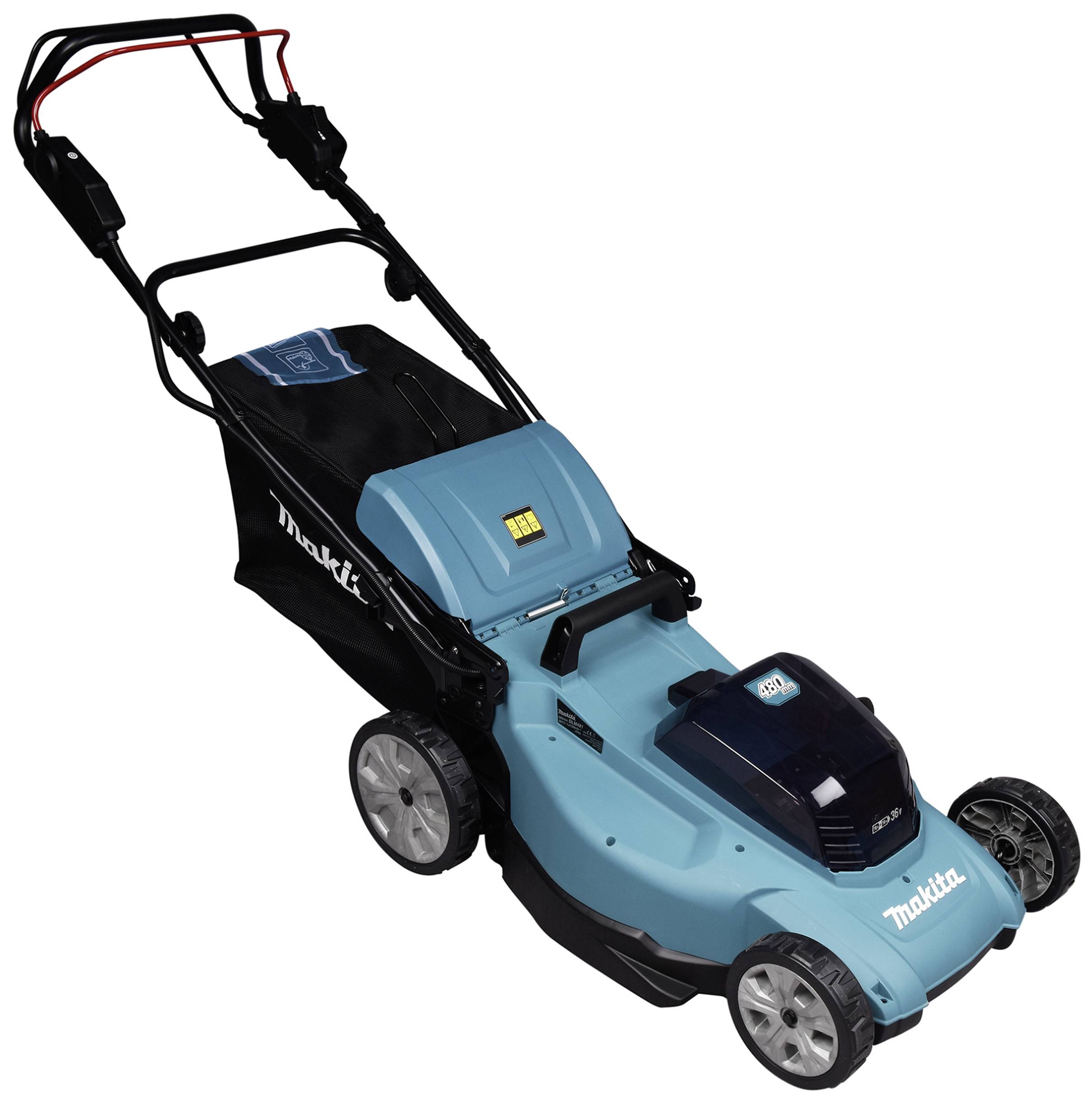 Makita DLM481Z Akku Akku-Rasenmäher ohne Akku, ohne Ladegerät 2 x 18 V Schnittbreite (max.) 48 cm Geeignet für 800 m²