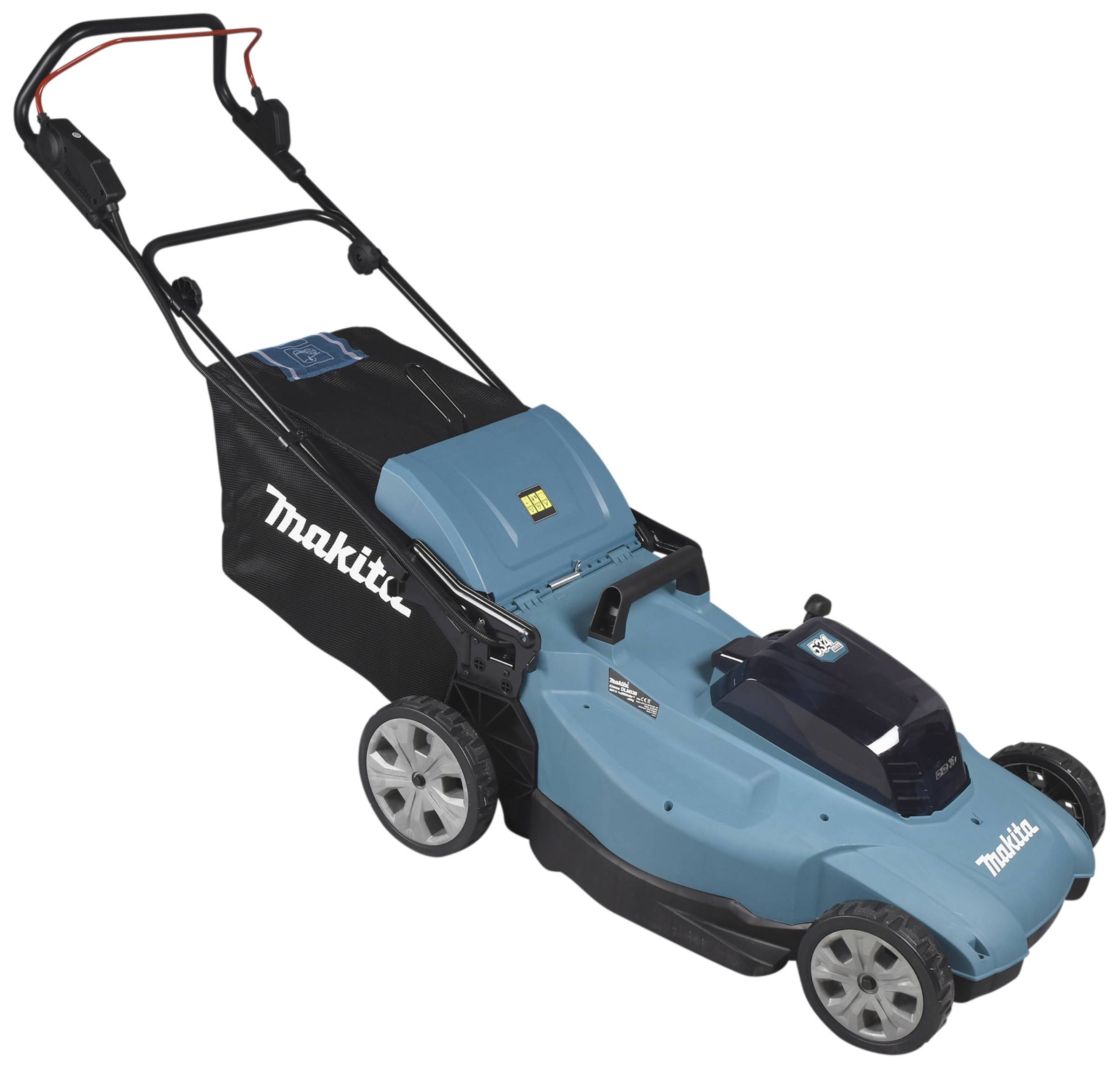 Makita DLM538Z Akku Akku-Rasenmäher ohne Akku, ohne Ladegerät 2 x 18 V Schnittbreite (max.) 53 cm Geeignet für 700 m²