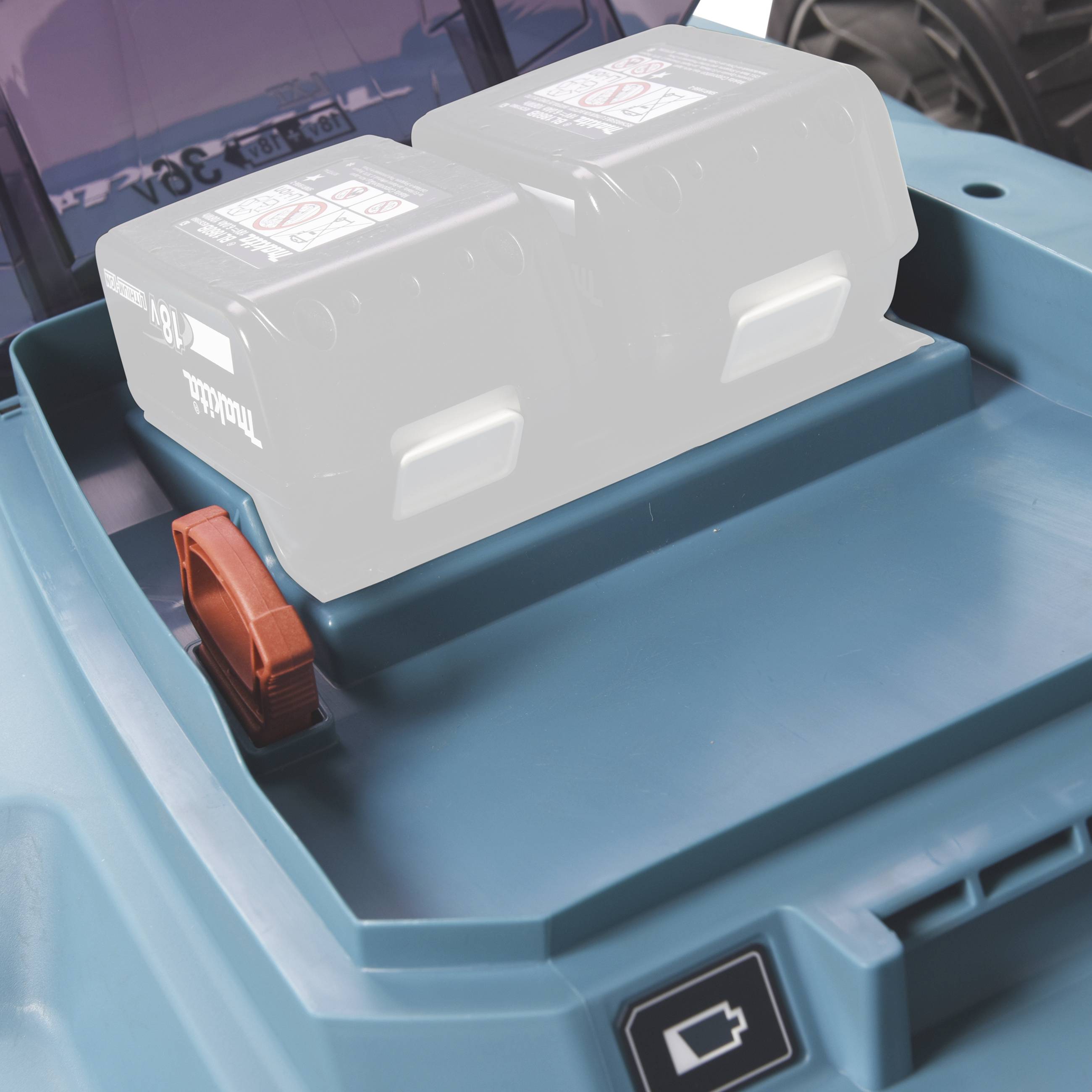 Makita DLM538Z Akku Akku-Rasenmäher ohne Akku, ohne Ladegerät 2 x 18 V Schnittbreite (max.) 53 cm Geeignet für 700 m²