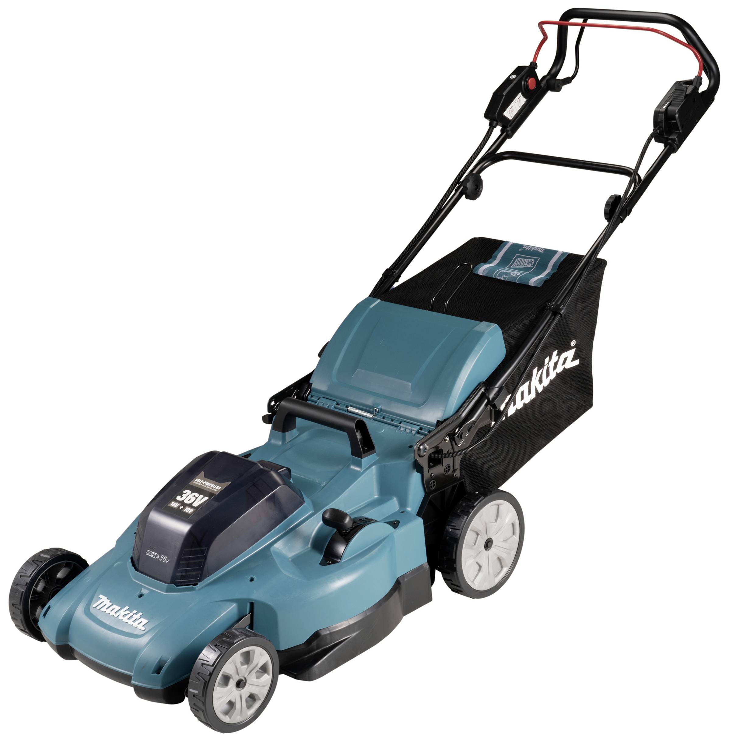 Makita DLM539PT2 Akku Akku-Rasenmäher inkl. Akku, inkl. 2. Akku, inkl. Ladegerät 2 x 18V Schnittbreite (max.) 53cm Geeignet für