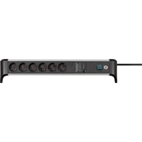 Brennenstuhl 1391020600 Überspannungsschutz-Steckdosenleiste Silber-Schwarz Schutzkontakt 1St. Brennenstuhl 1391020600 Überspannungsschutz-Steckdosenleiste Silber-Schwarz Schutzkontakt 1St.