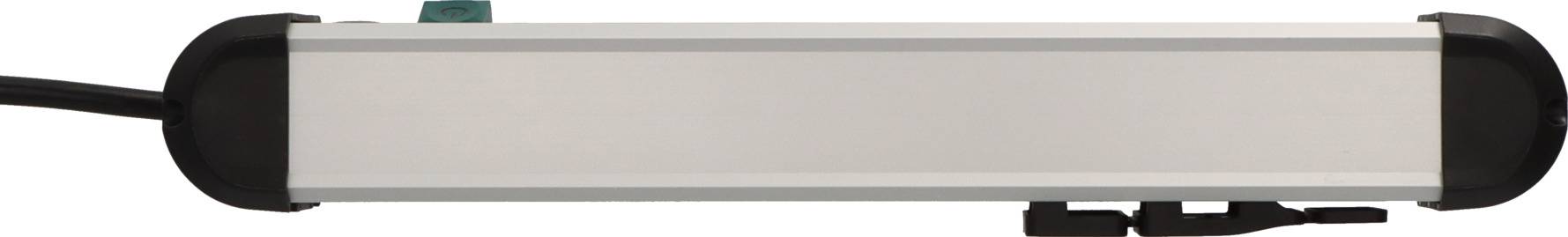 Brennenstuhl 1391030600 Steckdosenleiste mit Schalter Silber-Schwarz Schutzkontakt 1 St.