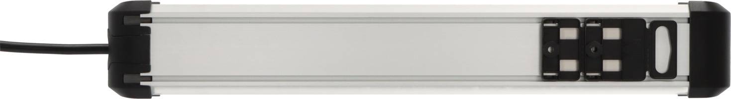 Brennenstuhl 1391030800 Steckdosenleiste mit Schalter Silber-Schwarz Schutzkontakt 1St.