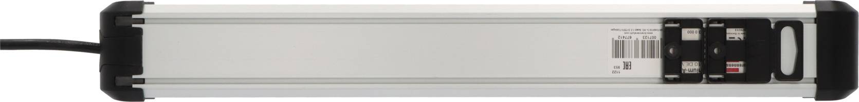 Brennenstuhl 1391030000 Steckdosenleiste mit Schalter Silber-Schwarz Schutzkontakt 1 St.