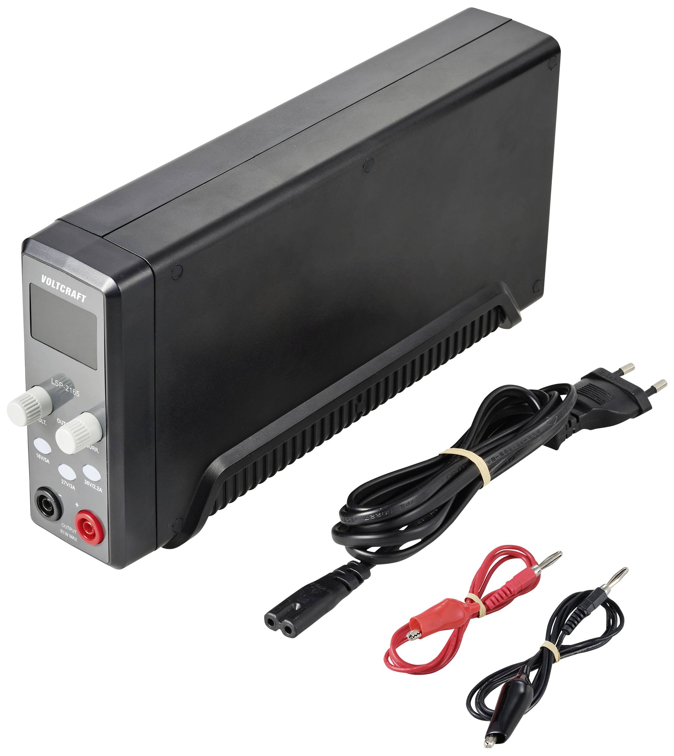 VOLTCRAFT LSP-2165 Labornetzgerät, einstellbar 0 - 36 V/DC 0 - 5A 81W schmale Bauform Anzahl Ausgänge 1 x