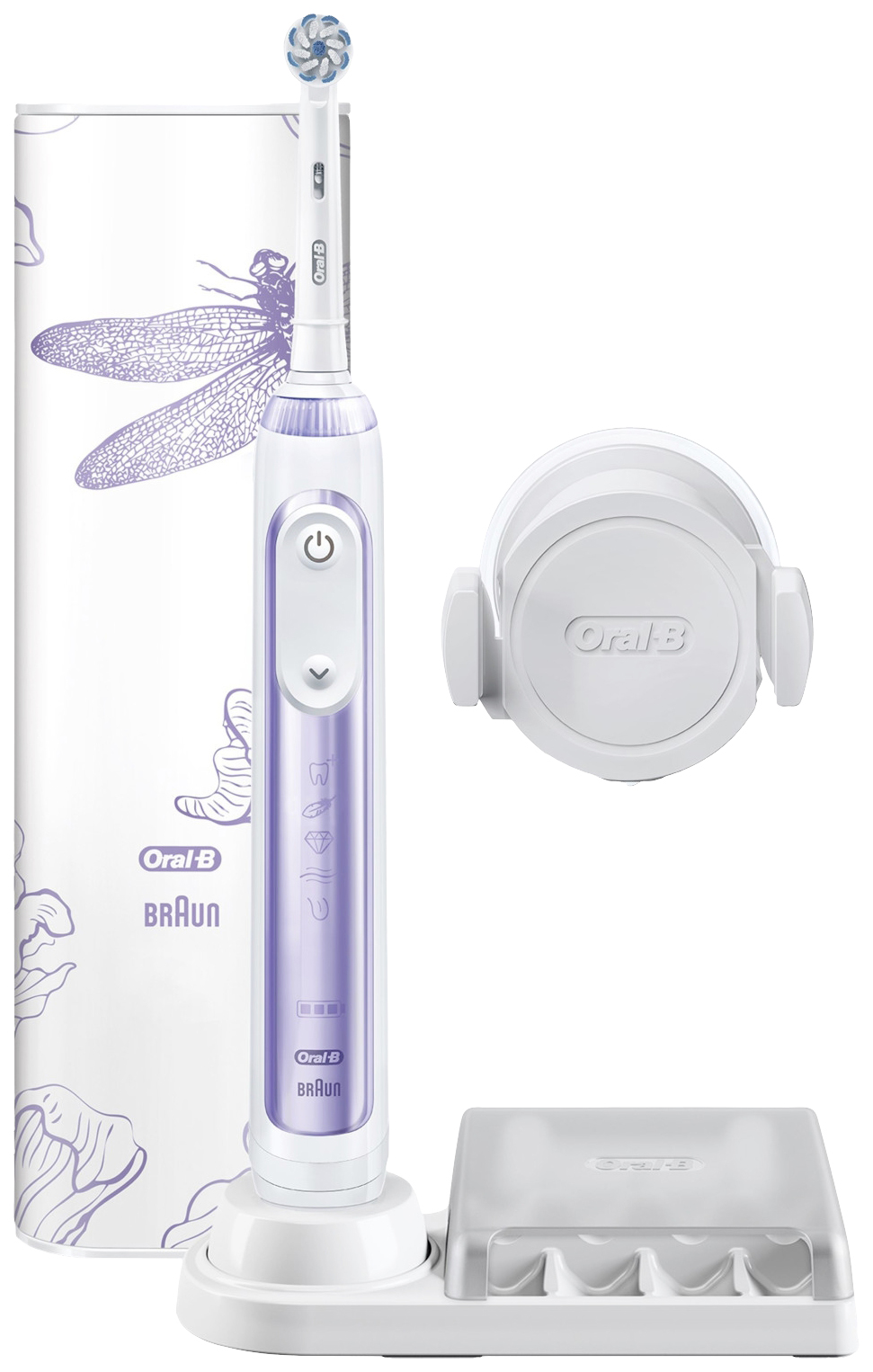 Oral-B Genuis Pro 10000N 348595 Elektrische Zahnbürste Rotierend/Pulsierend Purple