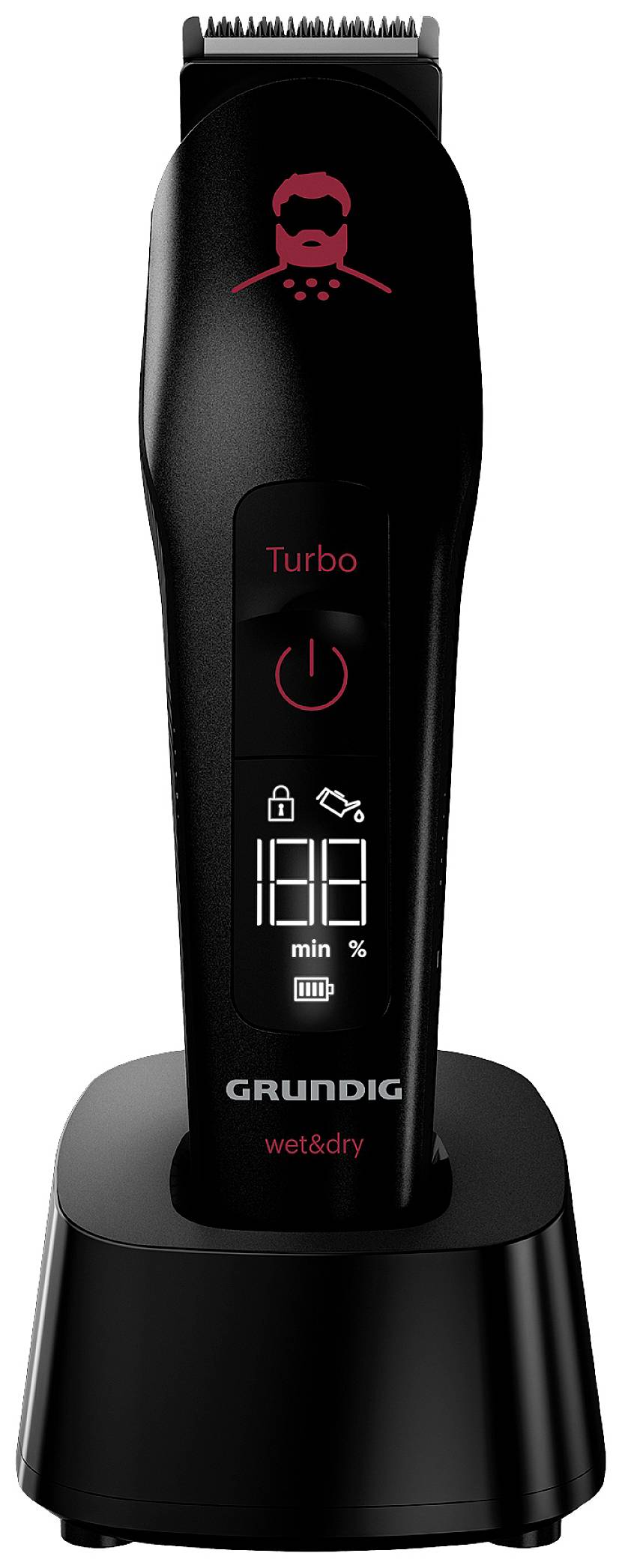 Grundig MGK 9030 Haarschneider, Bartschneider USB-Ladefunktion Schwarz