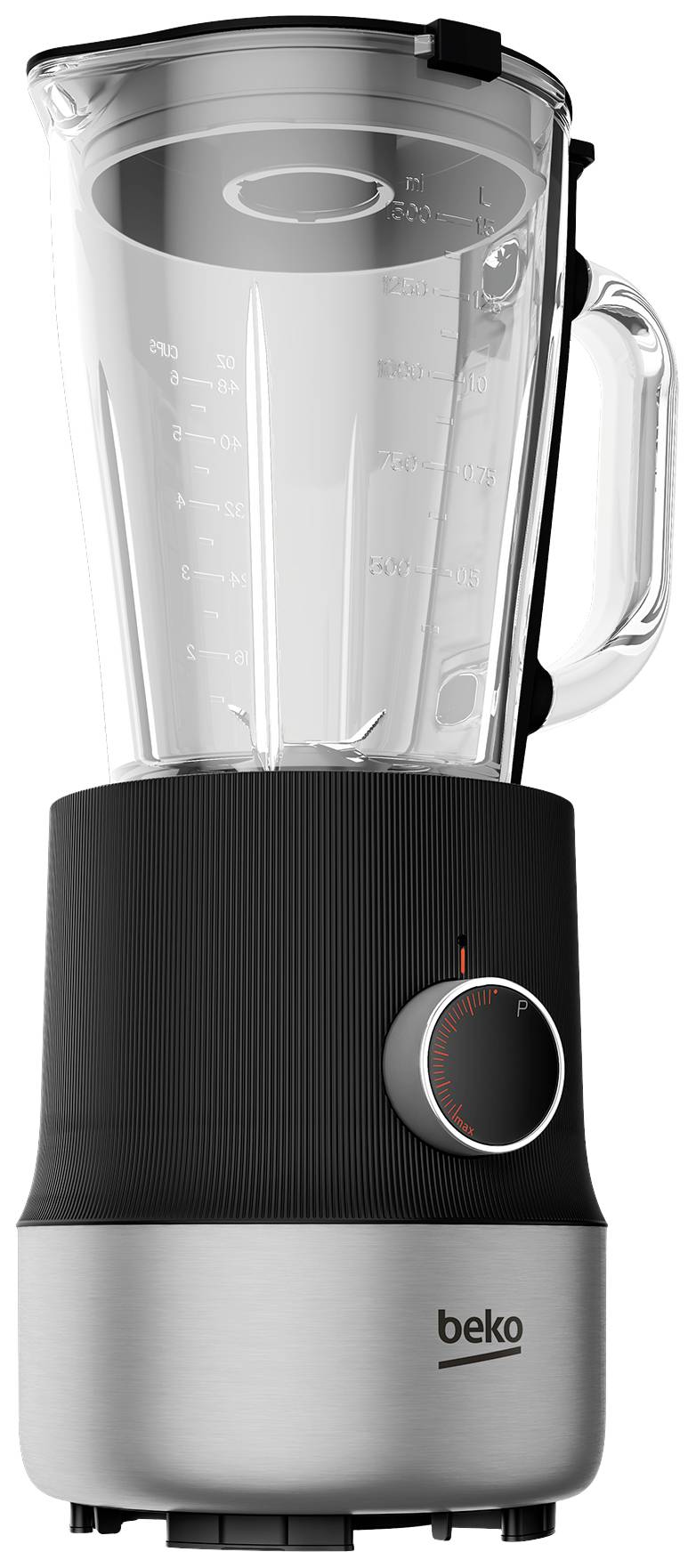 BEKO TBN 81808 BX Standmixer 800W Edelstahl (gebürstet), Schwarz