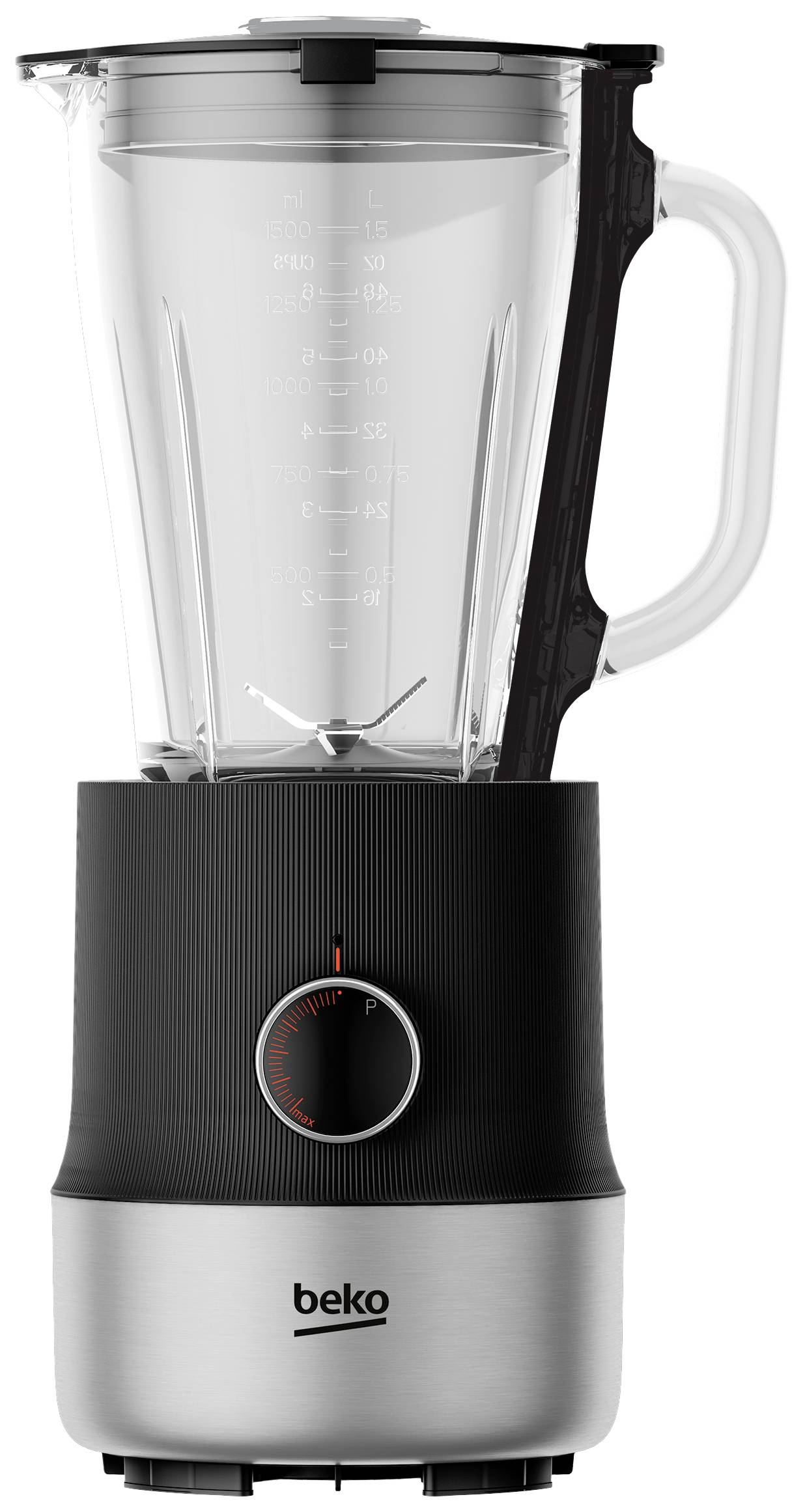 BEKO TBN 81808 BX Standmixer 800W Edelstahl (gebürstet), Schwarz