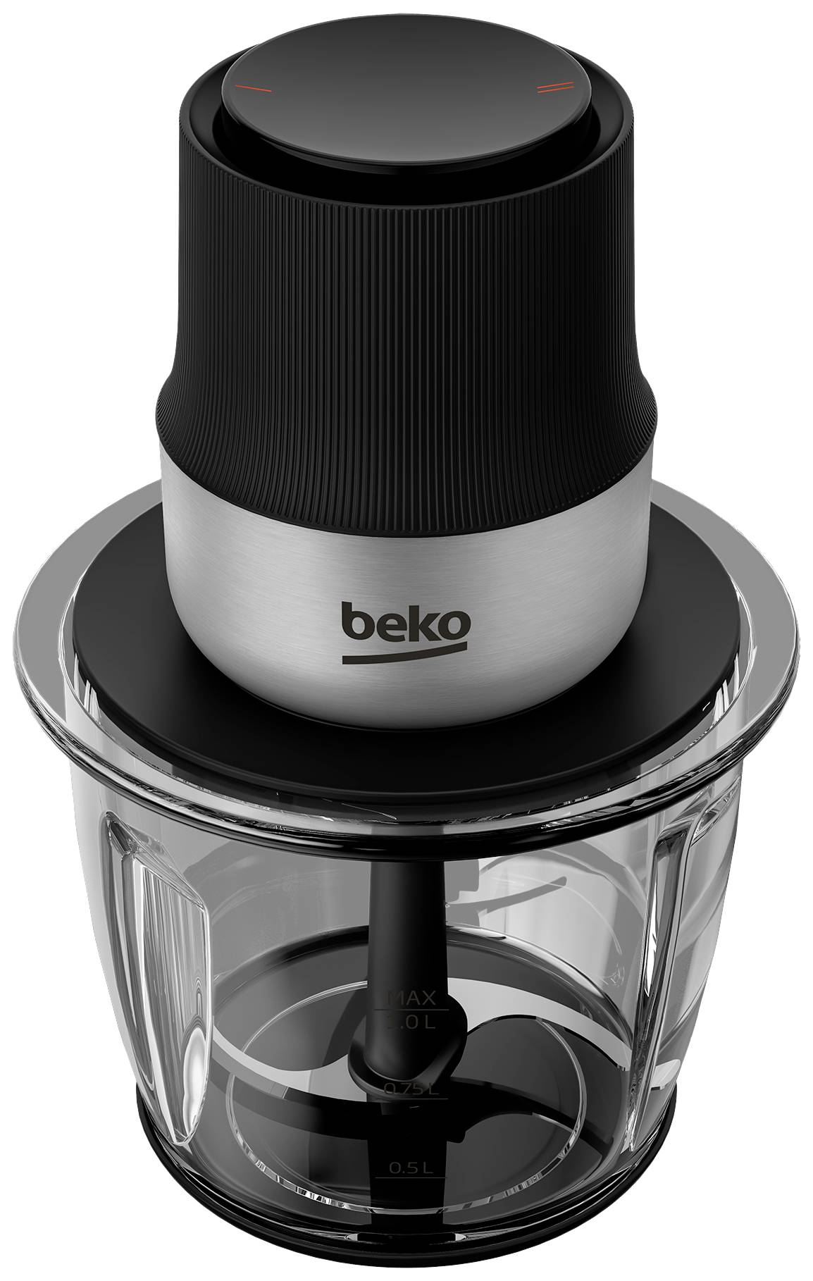 BEKO CHG 81442 BX Zerkleinerer 400W Edelstahl (gebürstet), Schwarz