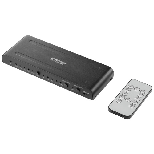 SpeaKa Professional SP-HDA-550 4 Port HDMI-Switch UHD 4K @ 60 Hz