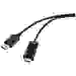 Renkforce DisplayPort / HDMI Adapterkabel DisplayPort Stecker, HDMI-A Stecker 1.00m Schwarz RF-5179186 DisplayPort-Kabel