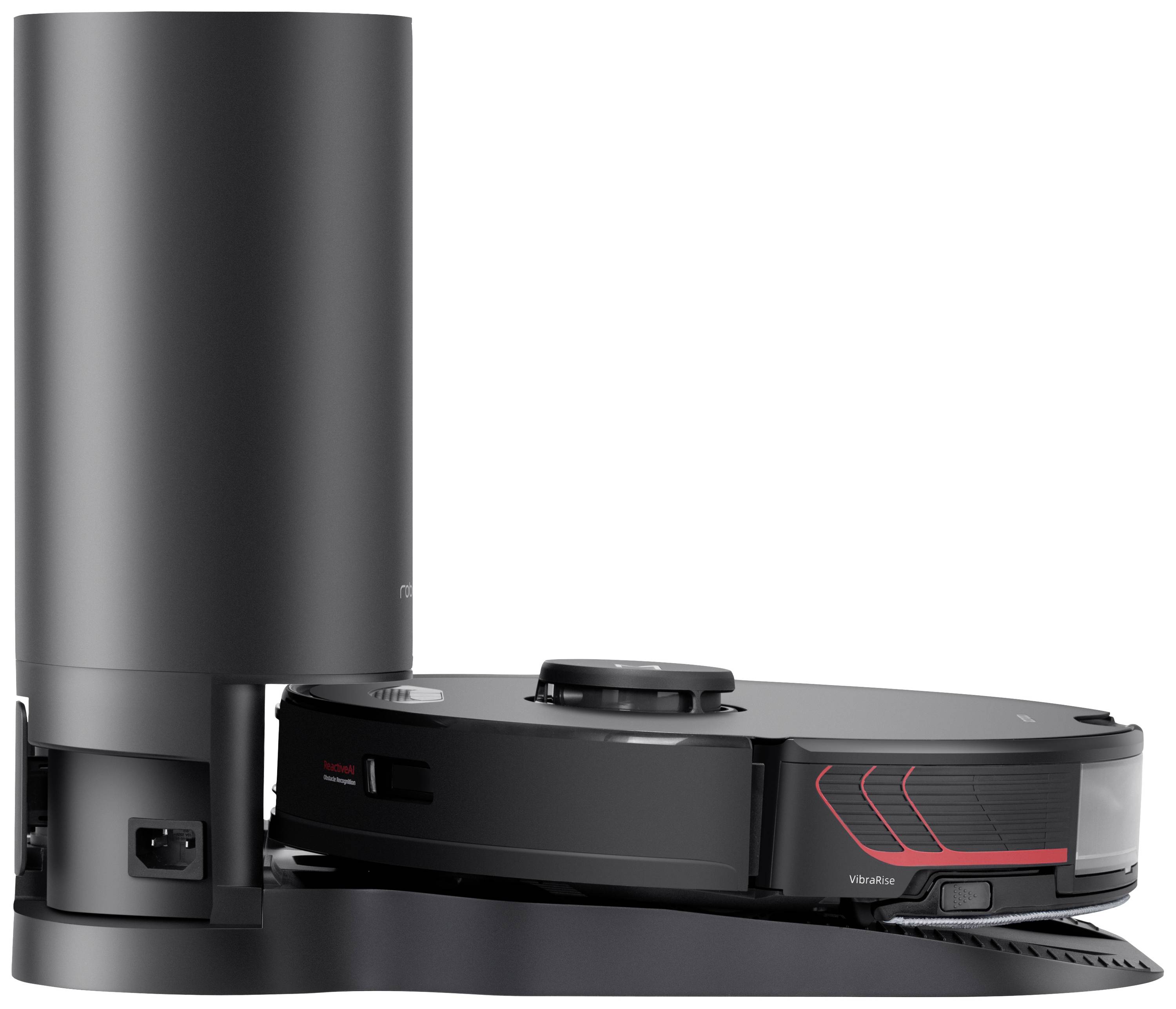 Roborock S7 MaxV Plus Saug-und Wischroboter Schwarz kompatibel mit Amazon Alexa, kompatibel mit Google Home, App gesteuert, Sprachgesteuert