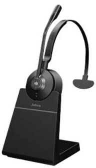 Jabra Engage 55 On Ear Headset DECT Mono Schwarz inkl. Lade- und Dockingstation, Lautstärkeregelung, Mikrofon-Stummschaltung Telefon