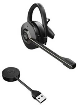 Jabra Engage 55 On Ear Headset DECT Mono Schwarz Lautstärkeregelung, Mikrofon-Stummschaltung, Mono, Ohrbügel Telefon