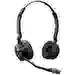 Jabra Engage 55 Telefon On Ear Headset DECT Stereo Schwarz inkl. Lade- und Dockingstation, Lautstär