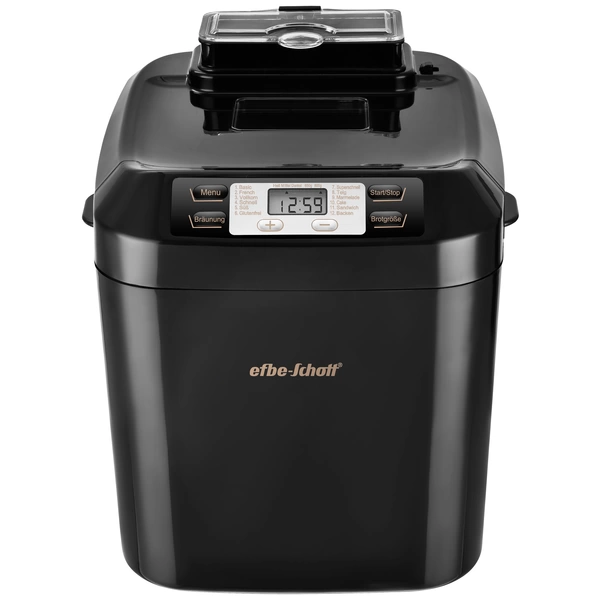 EFBE SC BBA 1000 BK CP Brotbackautomat Timerfunktion, Antihaftbeschichtung, Cool-Touch-Gehäuse, mit Display Schwarz EFBE SC BBA 1000 BK CP Brotbackautomat Timerfunktion, Antihaftbeschichtung, Cool-Touch-Gehäuse, mit Display Schwarz