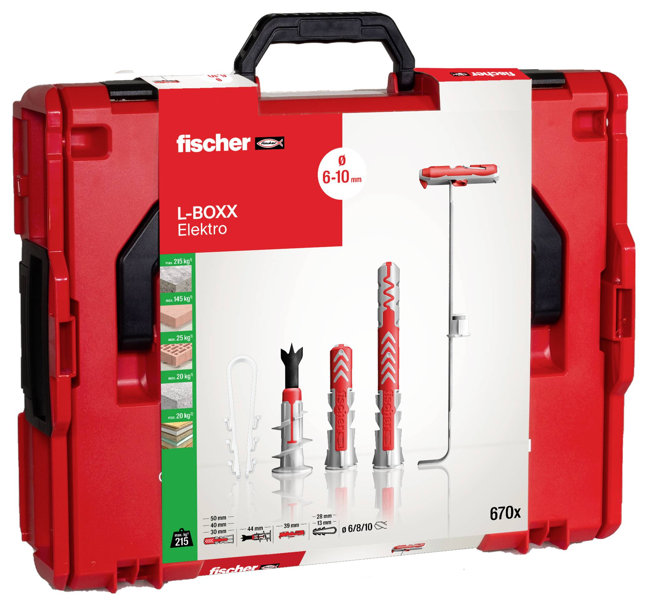 Fischer 553119 Dübel-Sortimentsbox 670St.