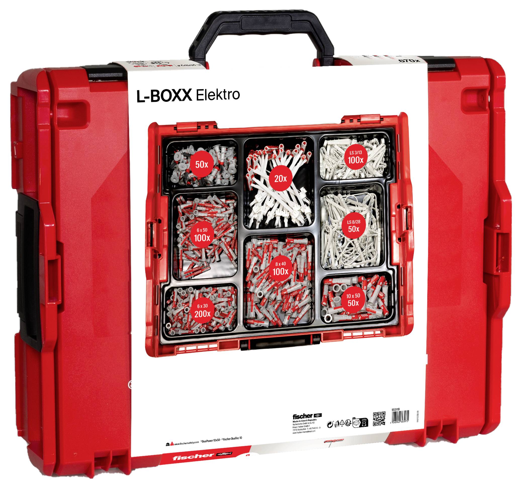 Fischer 553119 Dübel-Sortimentsbox 670St.