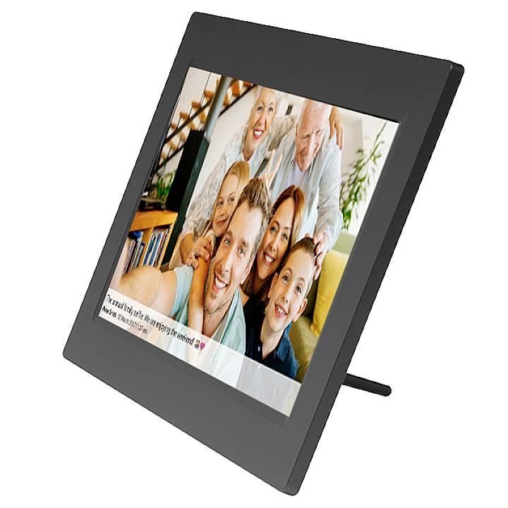 Denver PFF-1015 black Digitaler WiFi-Bilderrahmen 25.7 cm 10.1 Zoll EEK: C (A - G) 1280 x 800 Pixel 16 GB Schwarz