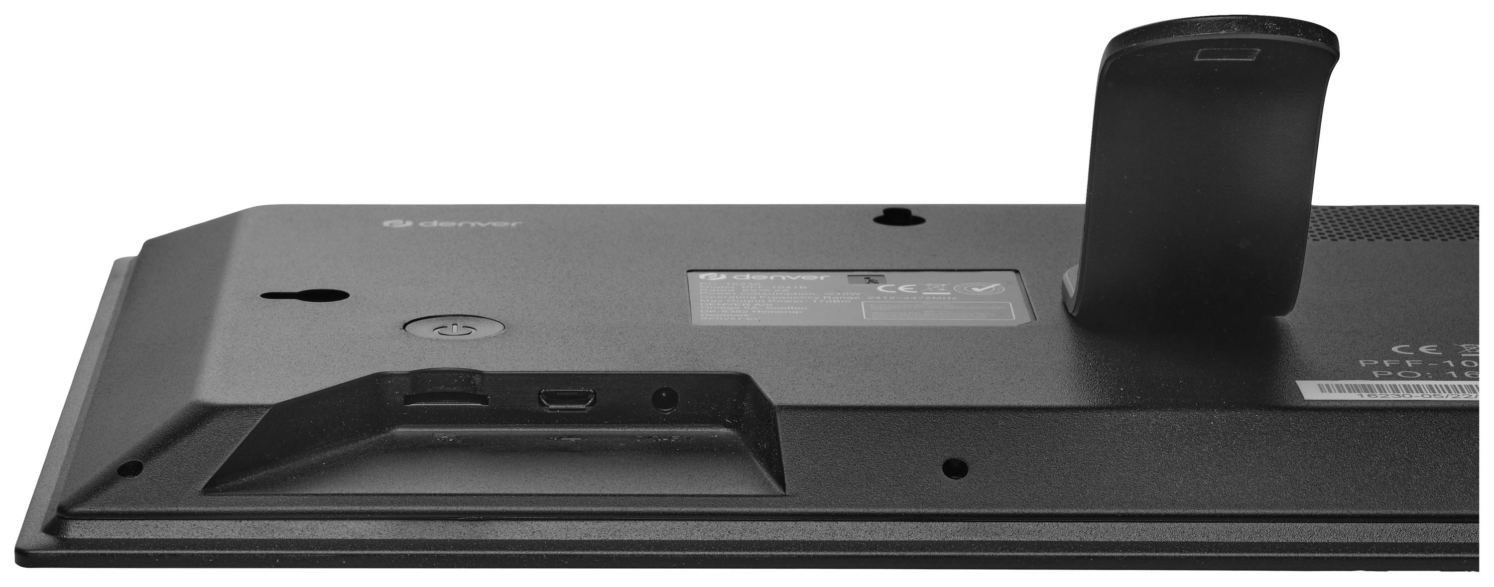 Denver PFF-1041 black Digitaler WiFi-Bilderrahmen 25.7 cm 10.1 Zoll EEK: B (A - G) 1280 x 800 Pixel 16 GB Schwarz