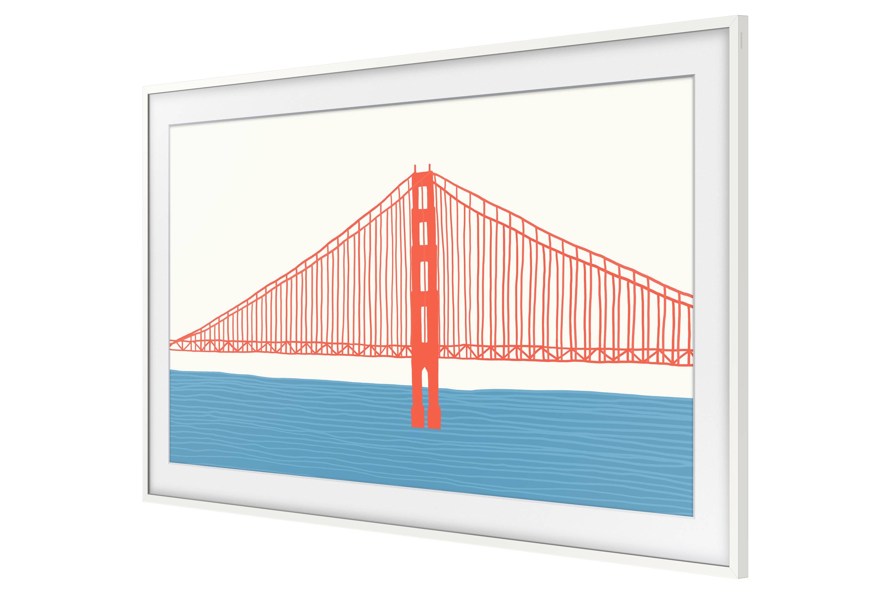 Samsung - Fotorahmen für TV - 75" - weiß - für Samsung GQ75LS03AAU