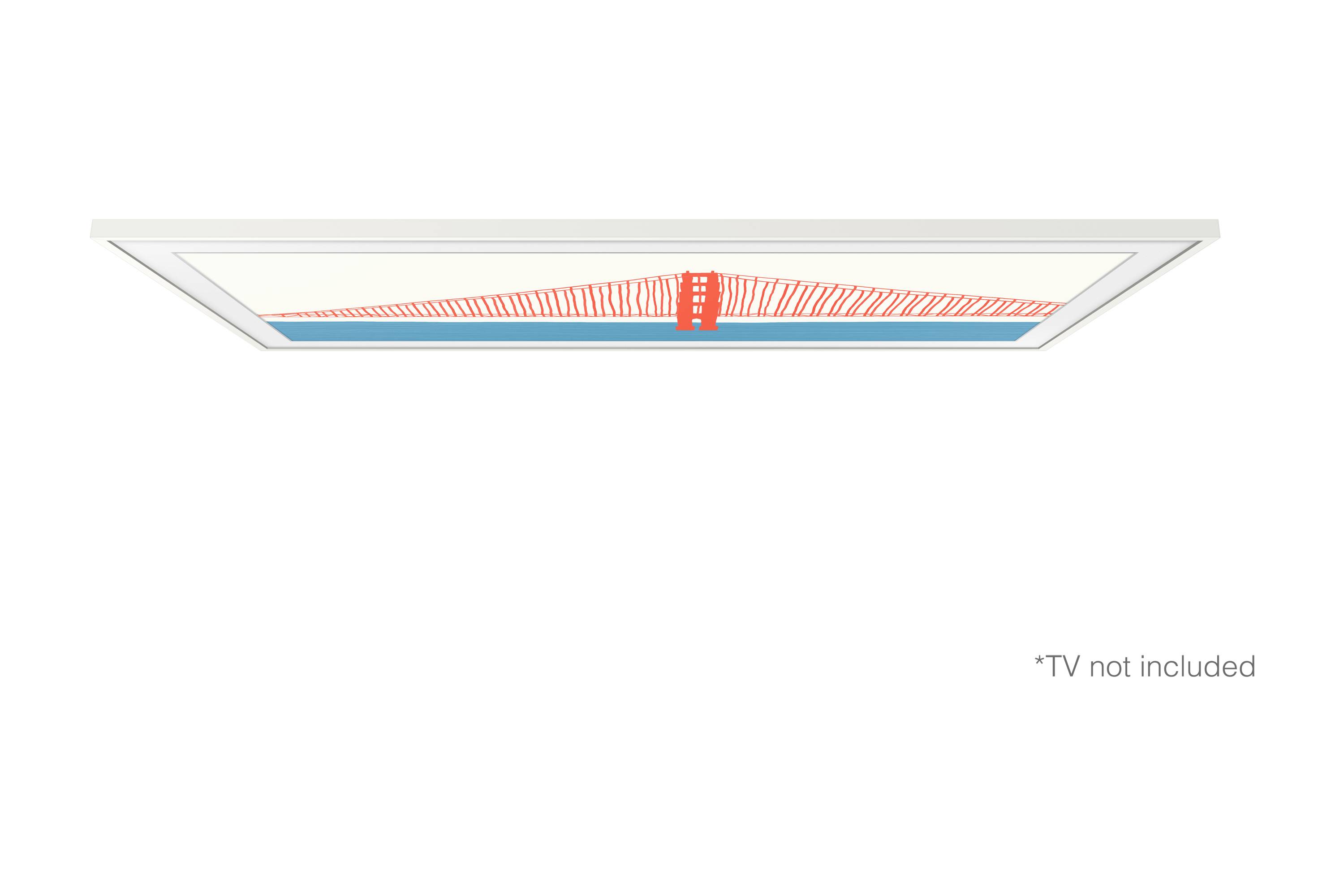 Samsung - Fotorahmen für TV - 75" - weiß - für Samsung GQ75LS03AAU