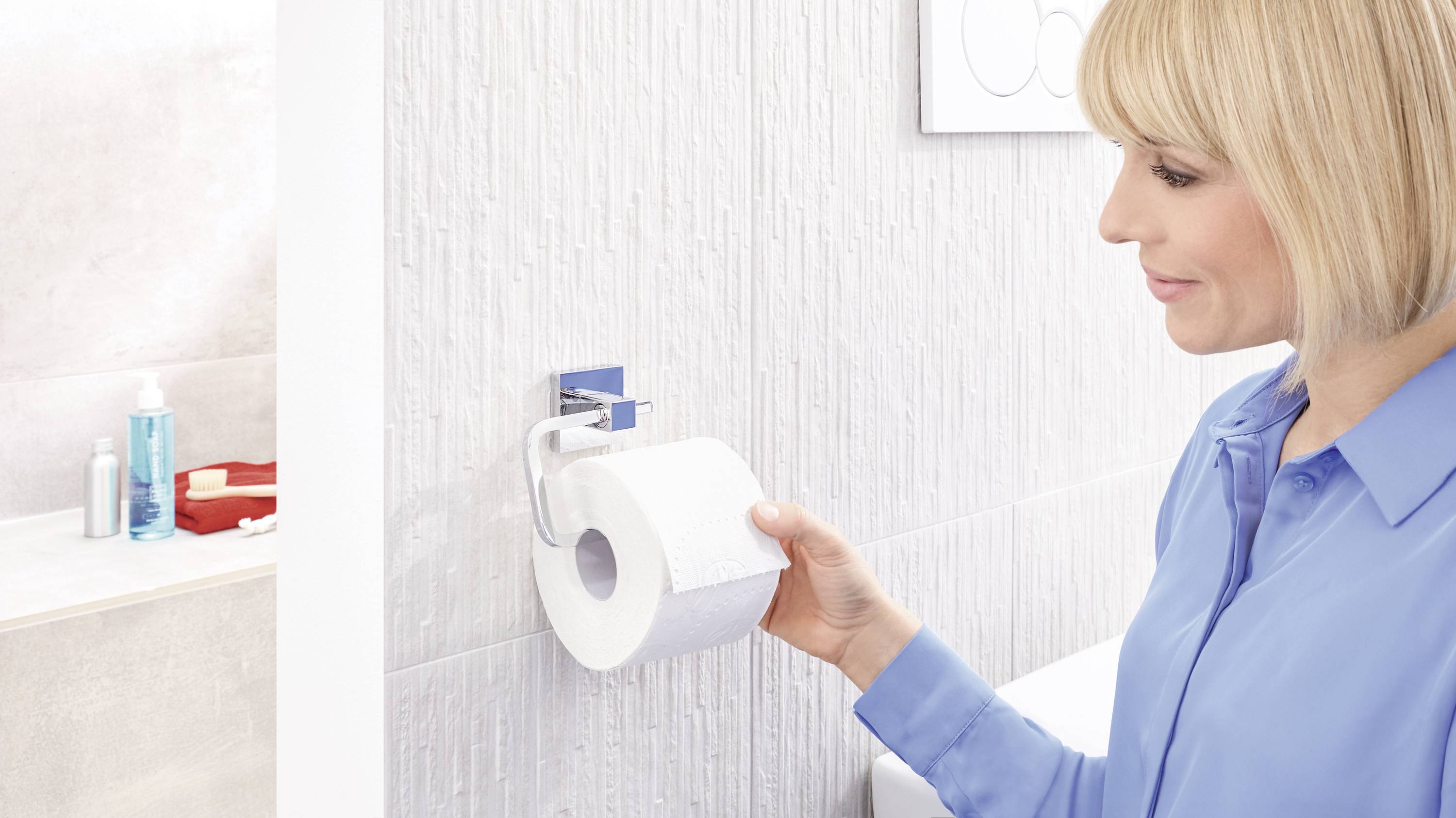 tesa 40400-00000-00 Toilettenpapierhalter Klebstoff