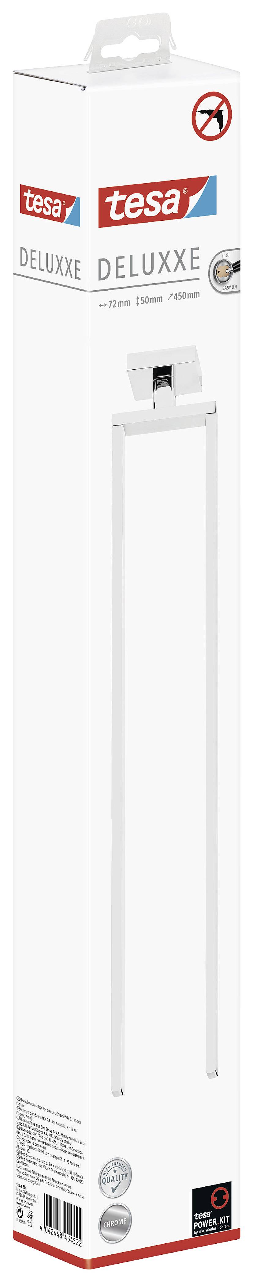 tesa 40403-00000-00 Handtuchhaken Klebstoff Chrom rostfrei