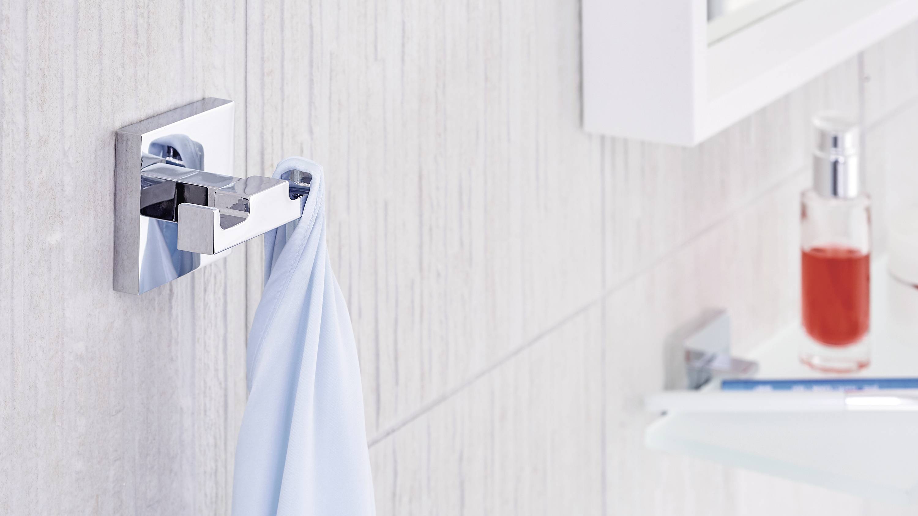 tesa 40405-00000-00 Handtuchhaken Klebstoff Chrom rostfrei