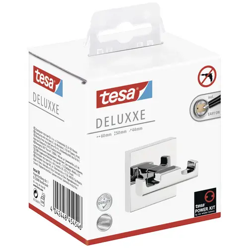 tesa 40405-00000-00 Handtuchhaken Klebstoff tesa DELUXXE Chrom rostfrei tesa 40405-00000-00 Handtuchhaken Klebstoff tesa DELUXXE Chrom rostfrei
