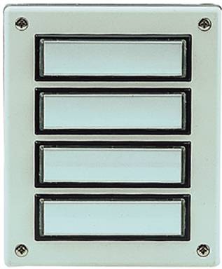 Grothe 55634 Klingelplatte Weiß