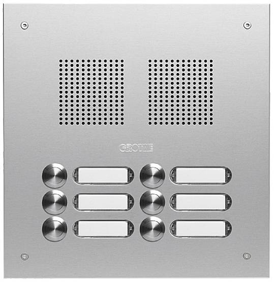 Grothe TS 787 2-3 Türsprechanlage Außeneinheit Silber