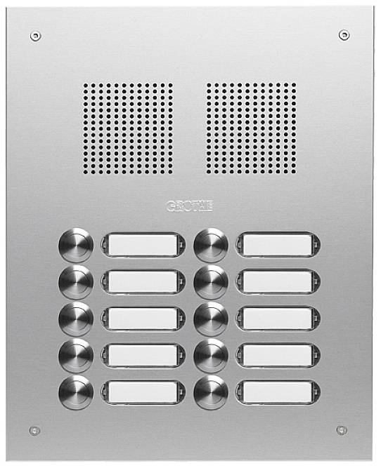 Grothe TS 787 2-5 Türsprechanlage Außeneinheit Silber