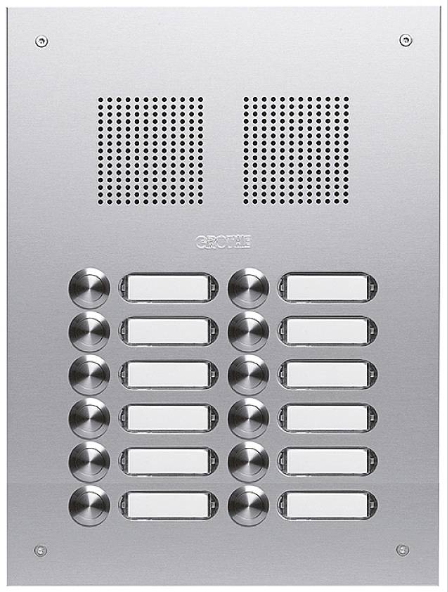Grothe TS 787 2-6 Türsprechanlage Außeneinheit Silber