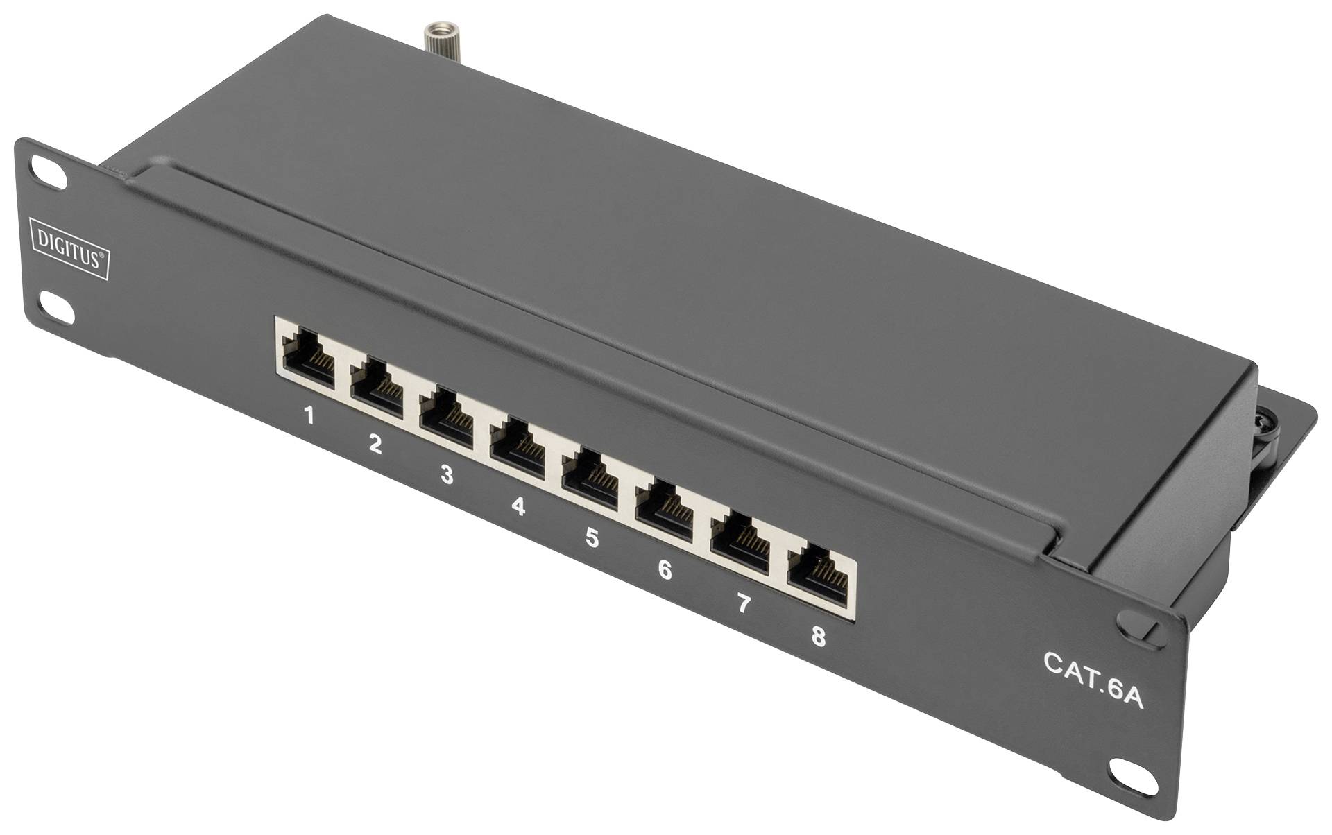 Digitus DN-91608S-EA 8 Port Patch-Panel 254 mm (10") CAT 6a 1 HE Bestückt