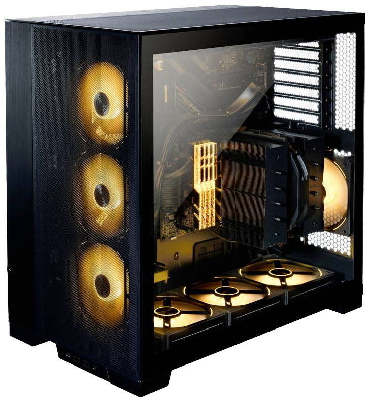 Lian Li O11 Dynamic EVO Midi-Tower Gehäuse, Gaming-Gehäuse Schwarz