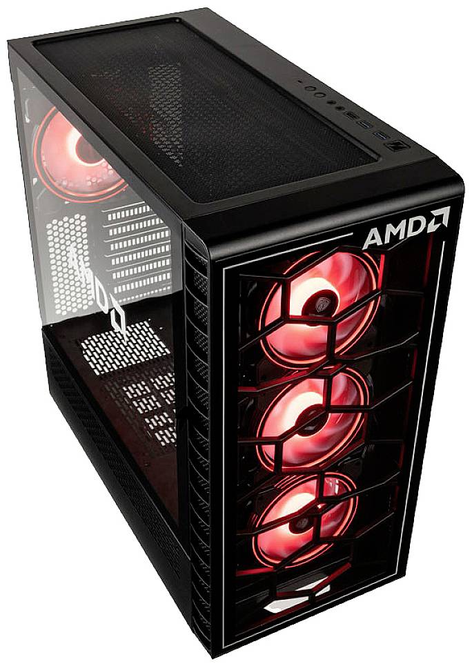 Kolink Observatory Y AMD SE Midi-Tower Gehäuse, Gaming-Gehäuse Schwarz