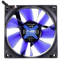 NoiseBlocker BlackSilent Fan X2 PC-Gehäuse-Lüfter Schwarz (B x H x T) 80 x 80 x 25mm NoiseBlocker BlackSilent Fan X2 PC-Gehäuse-Lüfter Schwarz (B x H x T) 80 x 80 x 25mm