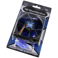 NoiseBlocker BlackSilent Fan X2 PC-Gehäuse-Lüfter Schwarz (B x H x T) 80 x 80 x 25mm NoiseBlocker BlackSilent Fan X2 PC-Gehäuse-Lüfter Schwarz (B x H x T) 80 x 80 x 25mm