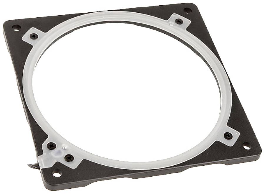 Phanteks Halos Lux Digital PC-Lüfterbefestigung mit RGB-LEDs Schwarz